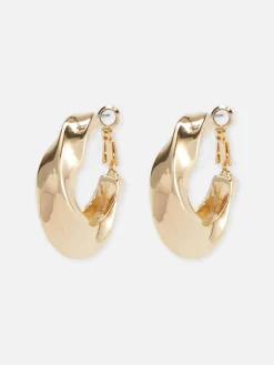 Pendientes De Aro Curvados