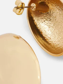 Pendientes De Botón Abombados