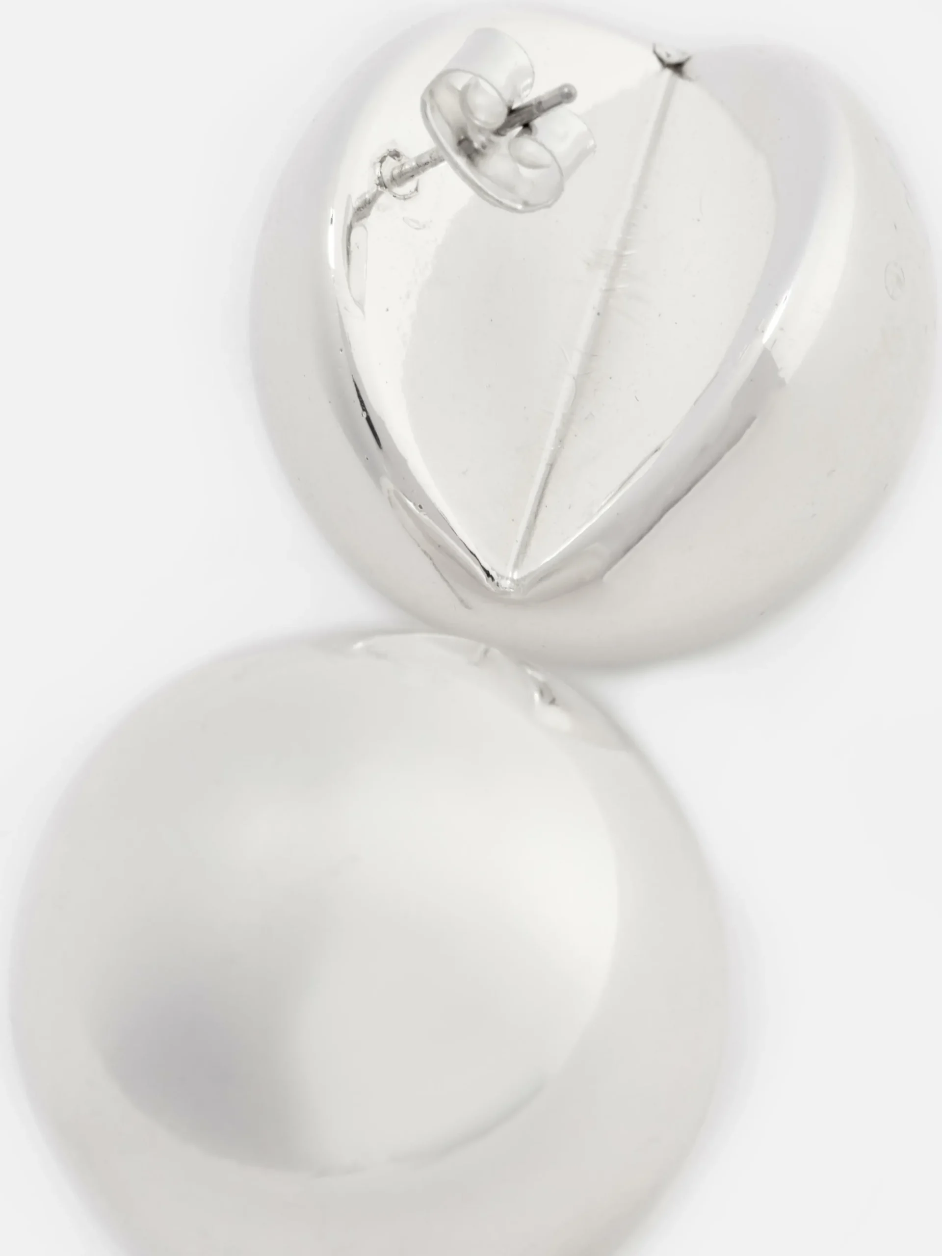 Pendientes De Botón De Orbe Con Diseño Recortado