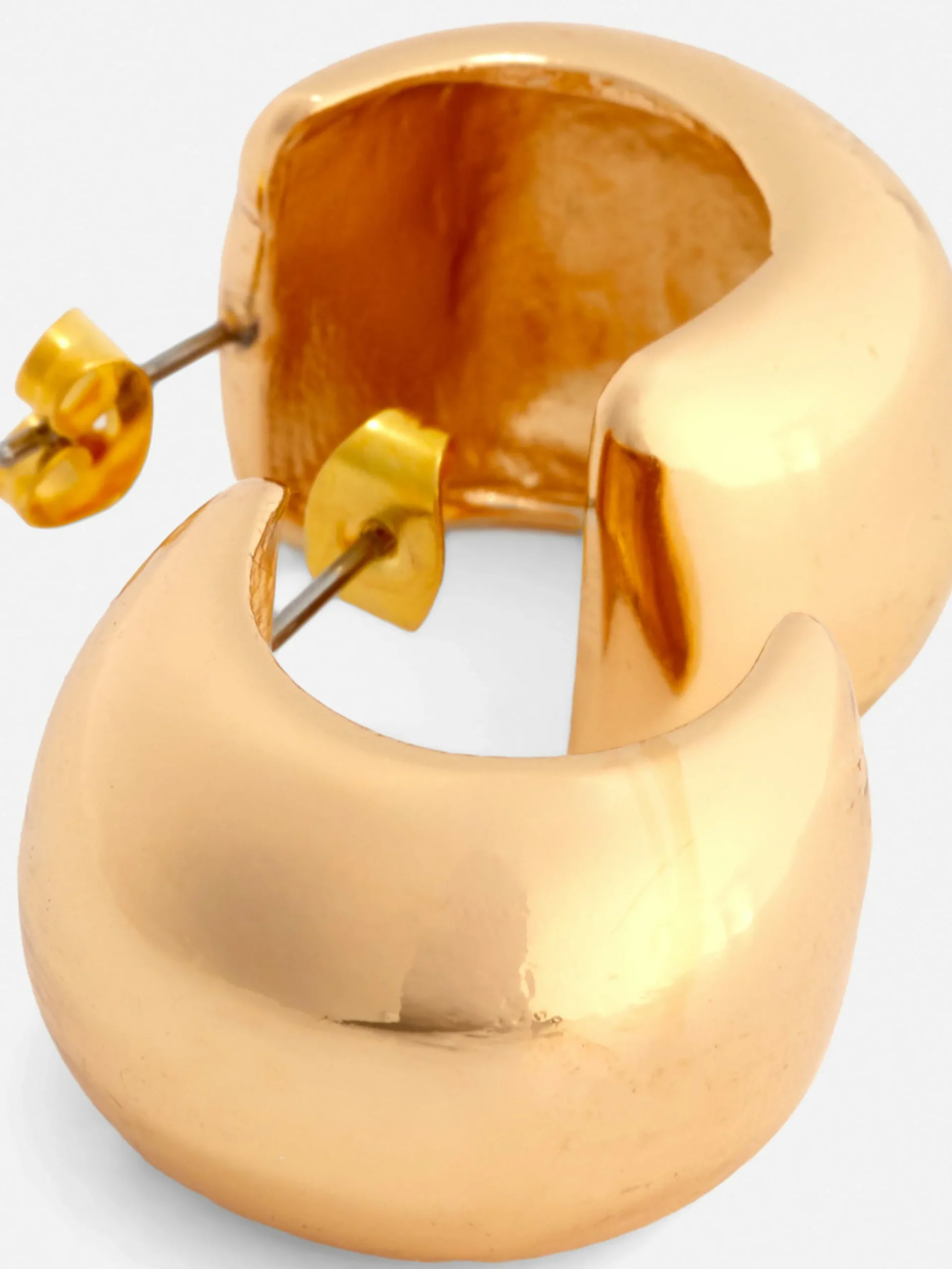 Pendientes De Medio Aro Gruesos