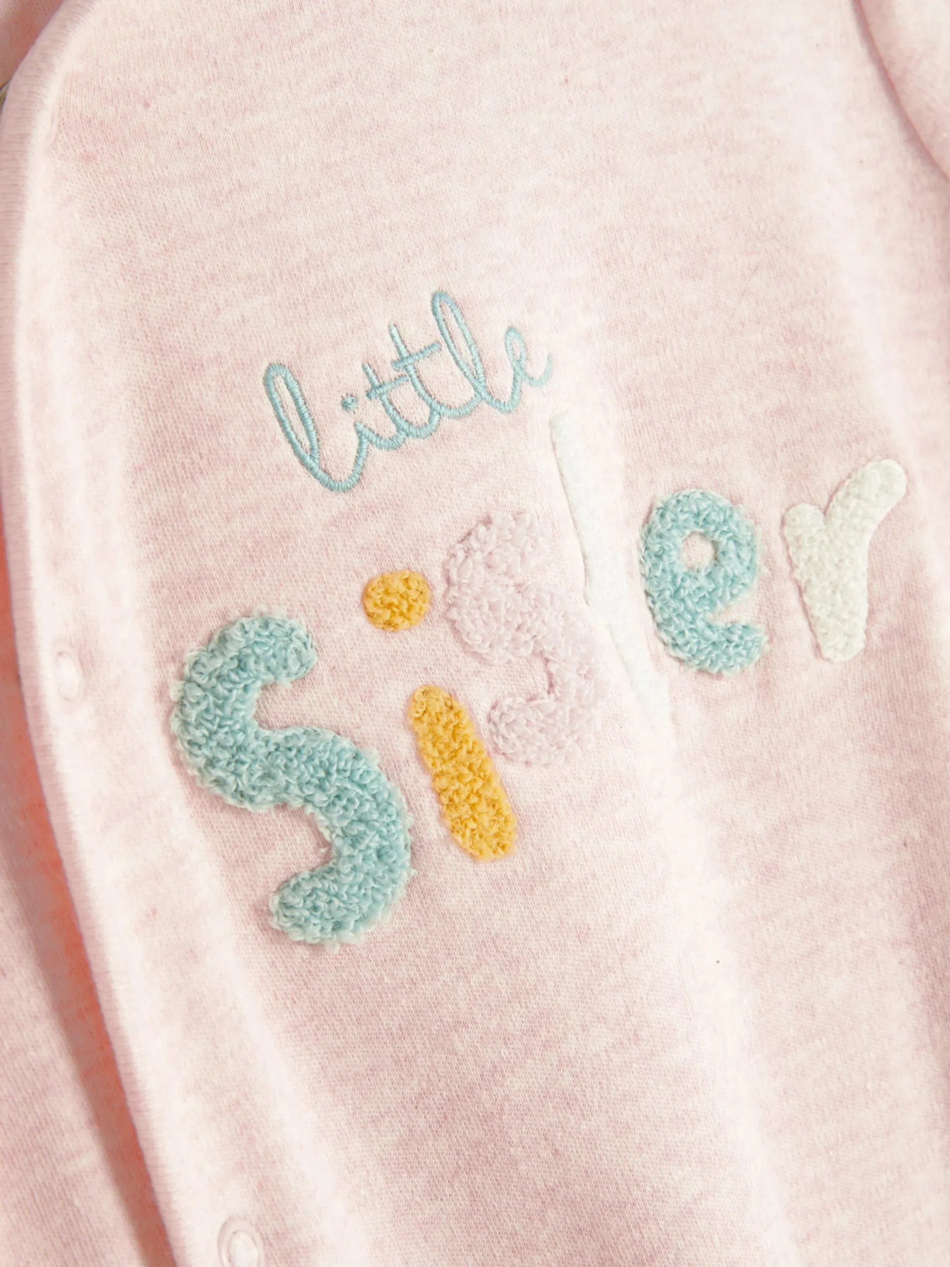 Pijama Con Bordado «Little Sister»