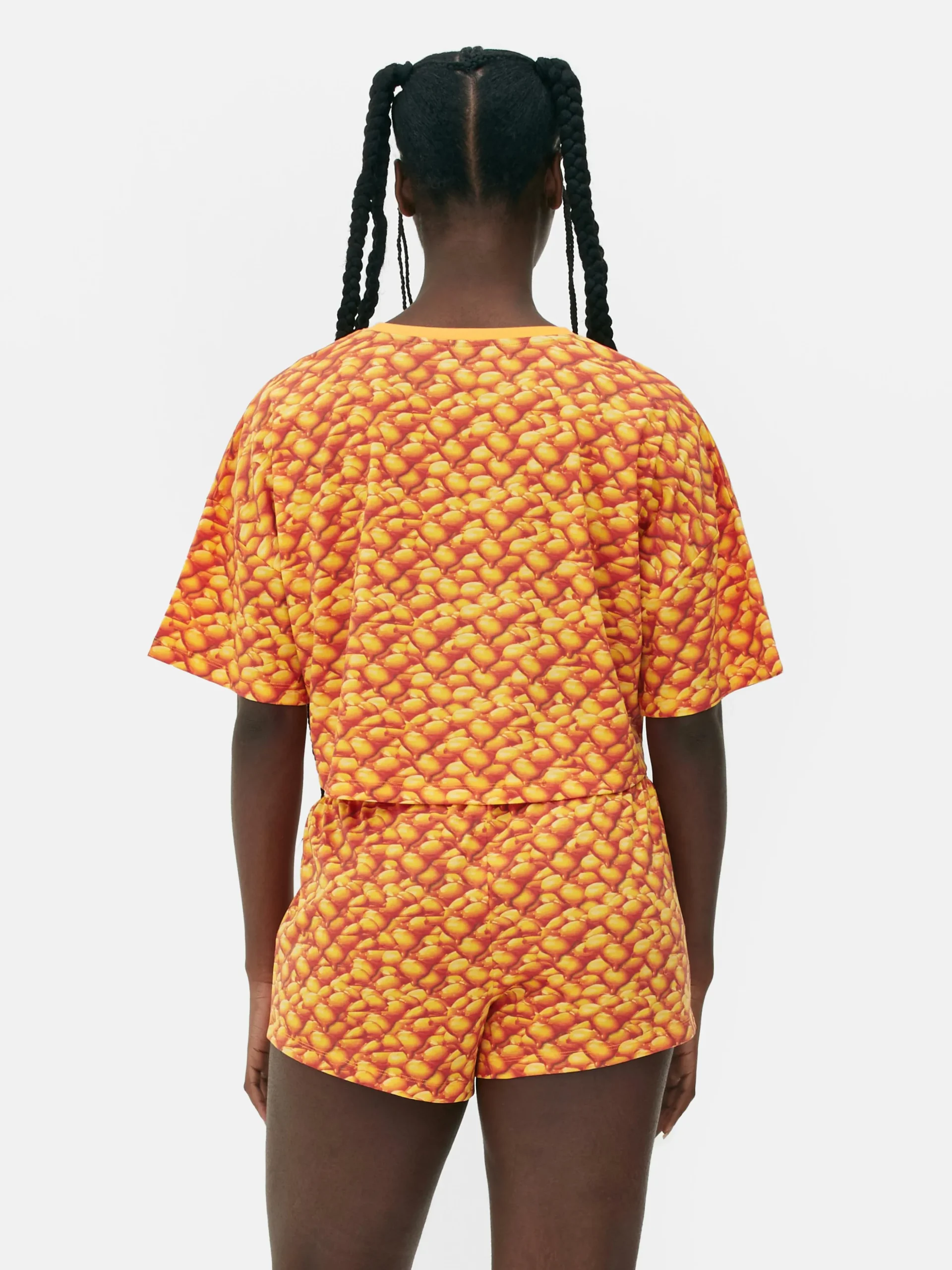 Pijama Corto Con Estampado Gráfico De Heinz