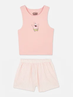 Pijama Corto Sin Mangas De Bob Esponja Para Mujer