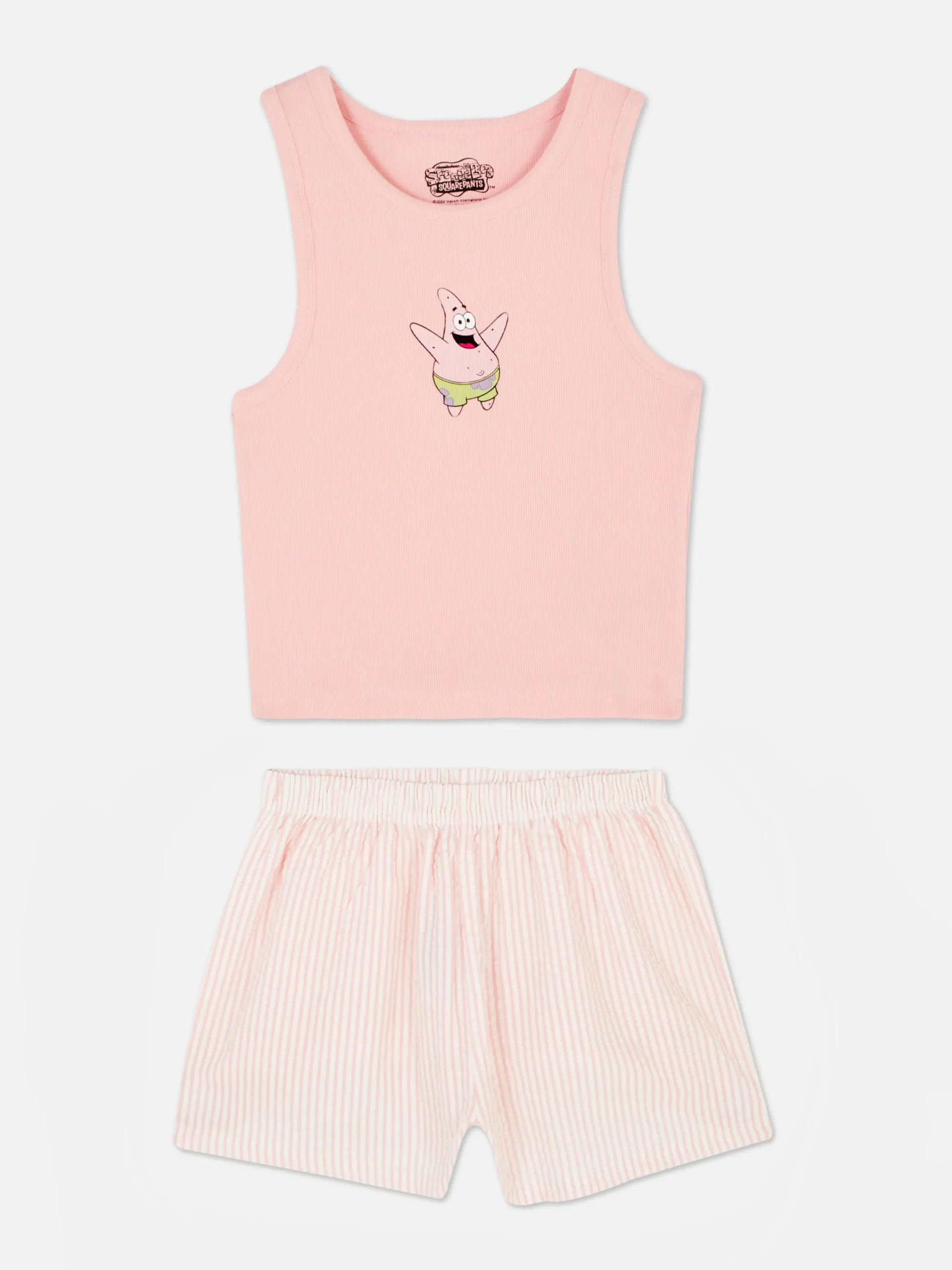 Pijama Corto Sin Mangas De Bob Esponja Para Mujer