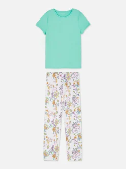 Pijama De Manga Corta Estampado