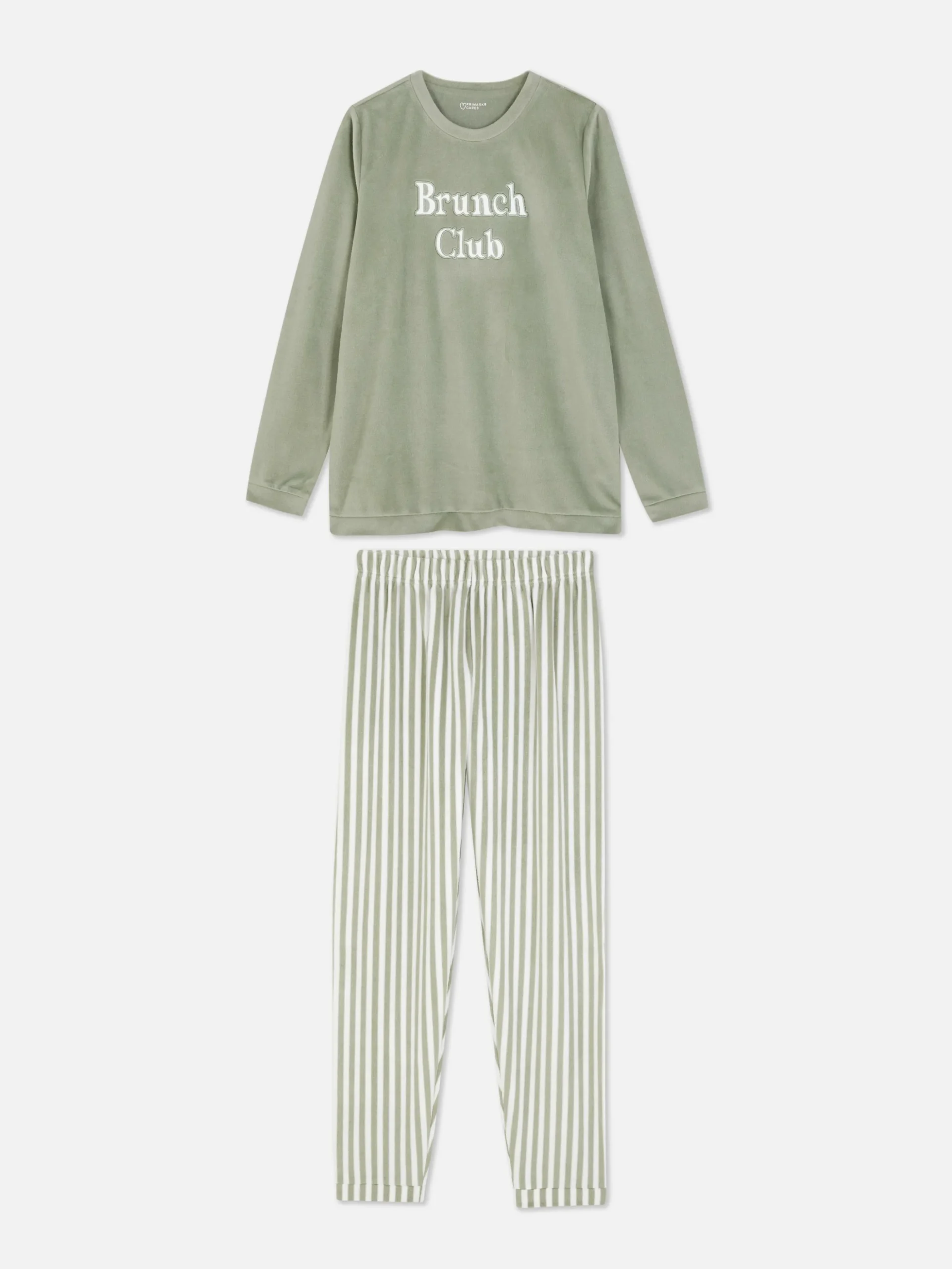 Pijama De Manga Larga Con Mensaje