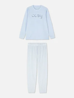 Pijama De Manga Larga Con Mensaje