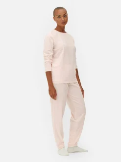 Pijama De Manga Larga De Microfelpa