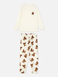 Pijama De Manga Larga De Microfelpa