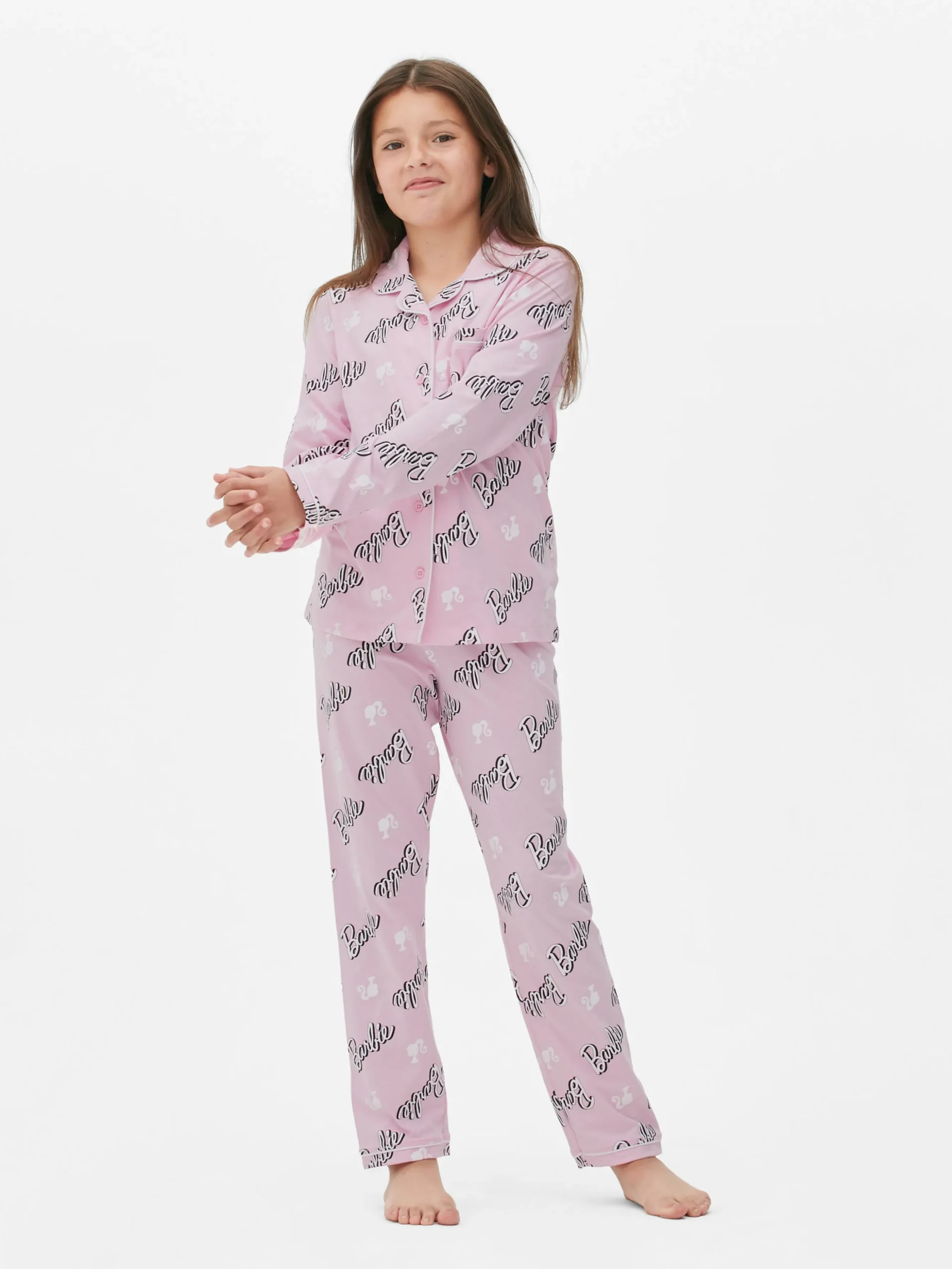 Pijama De Manga Larga De Barbie