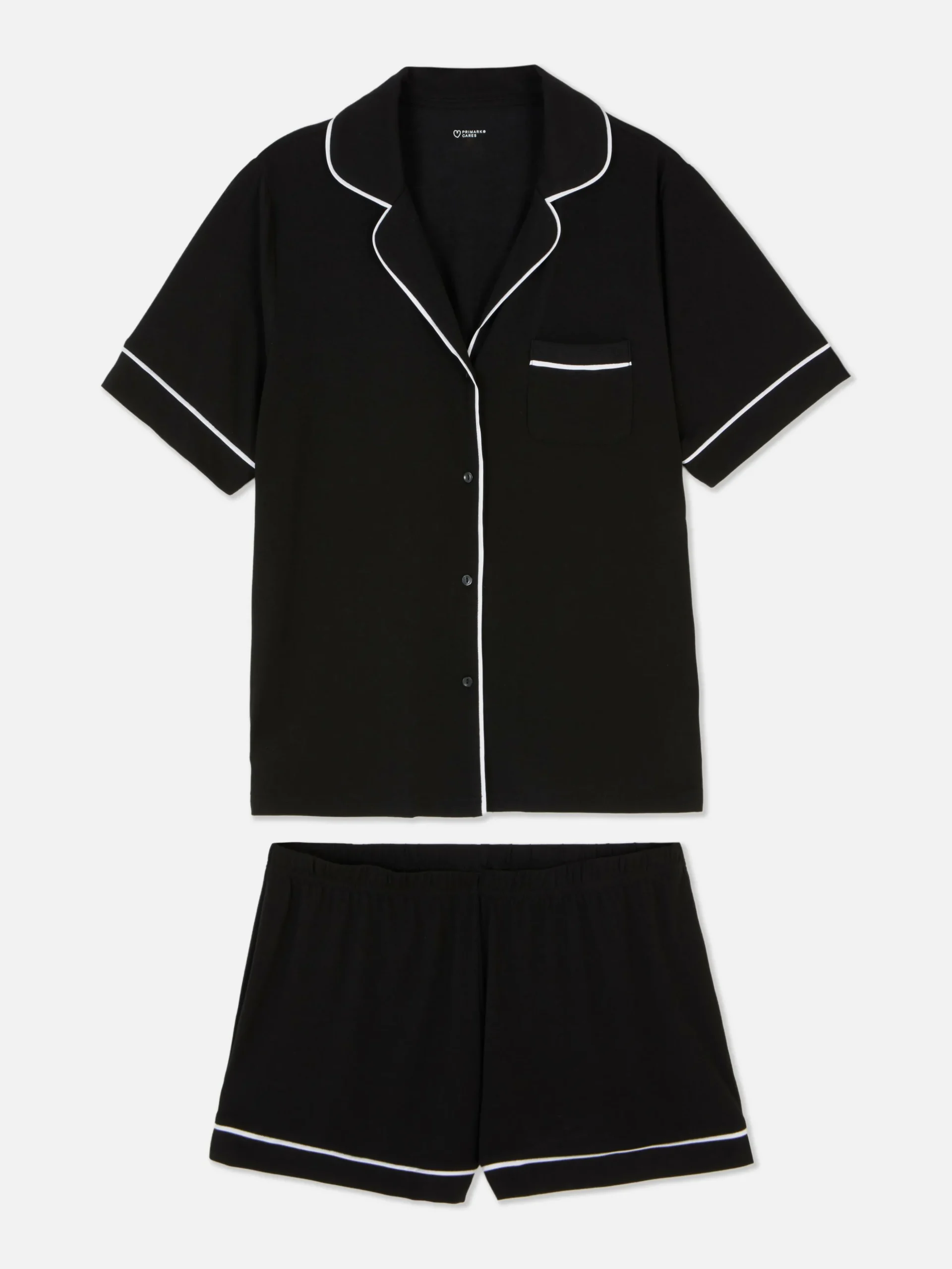 Pijama De Punto De Manga Corta