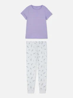 Pijama De Punto De Manga Corta Estampado