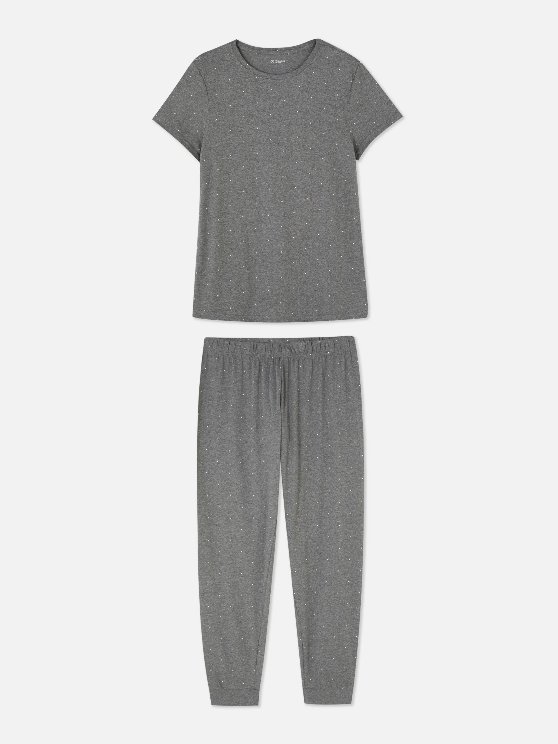 Pijama De Punto De Manga Corta Estampado