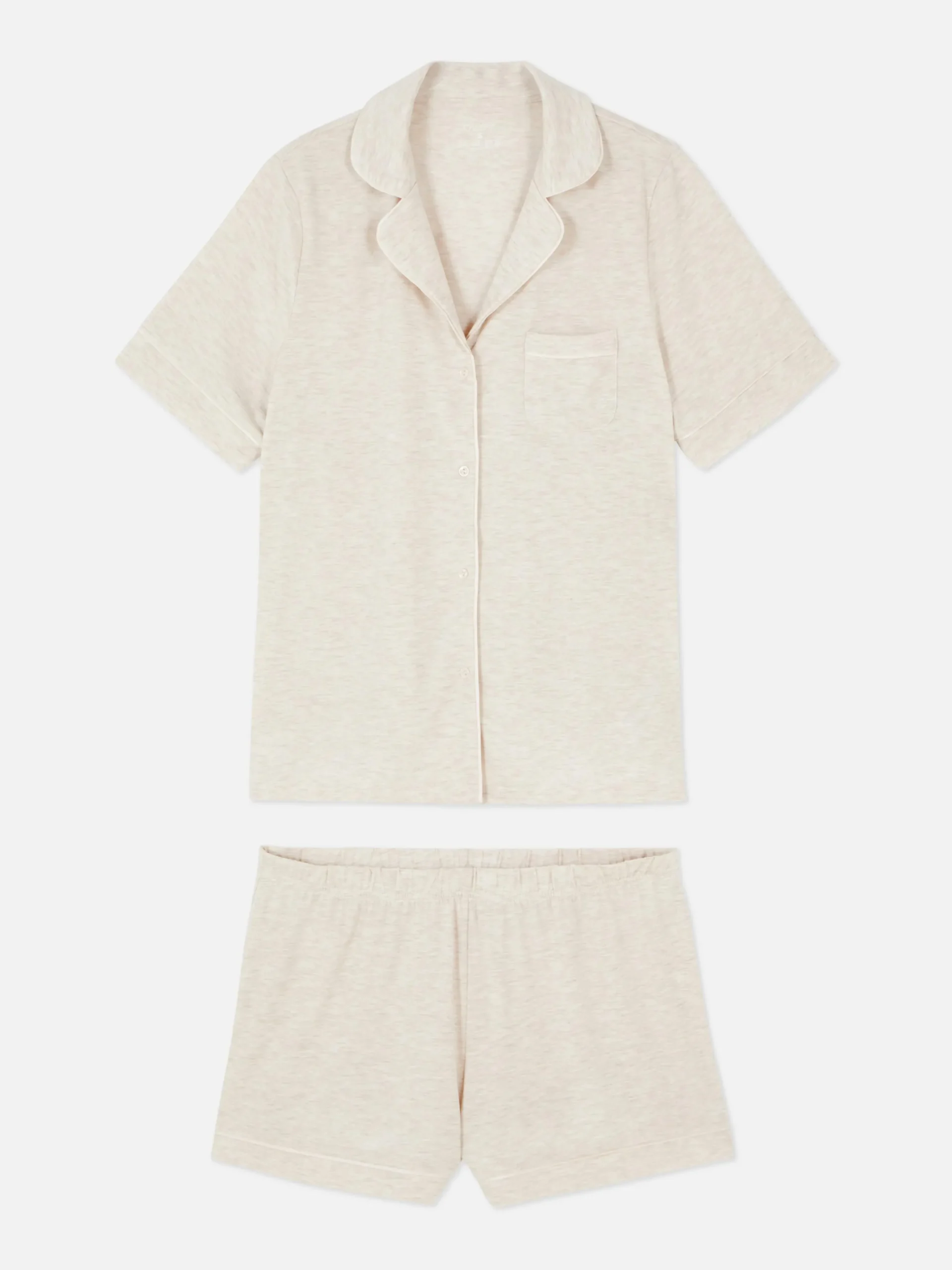 Pijama De Punto De Manga Corta