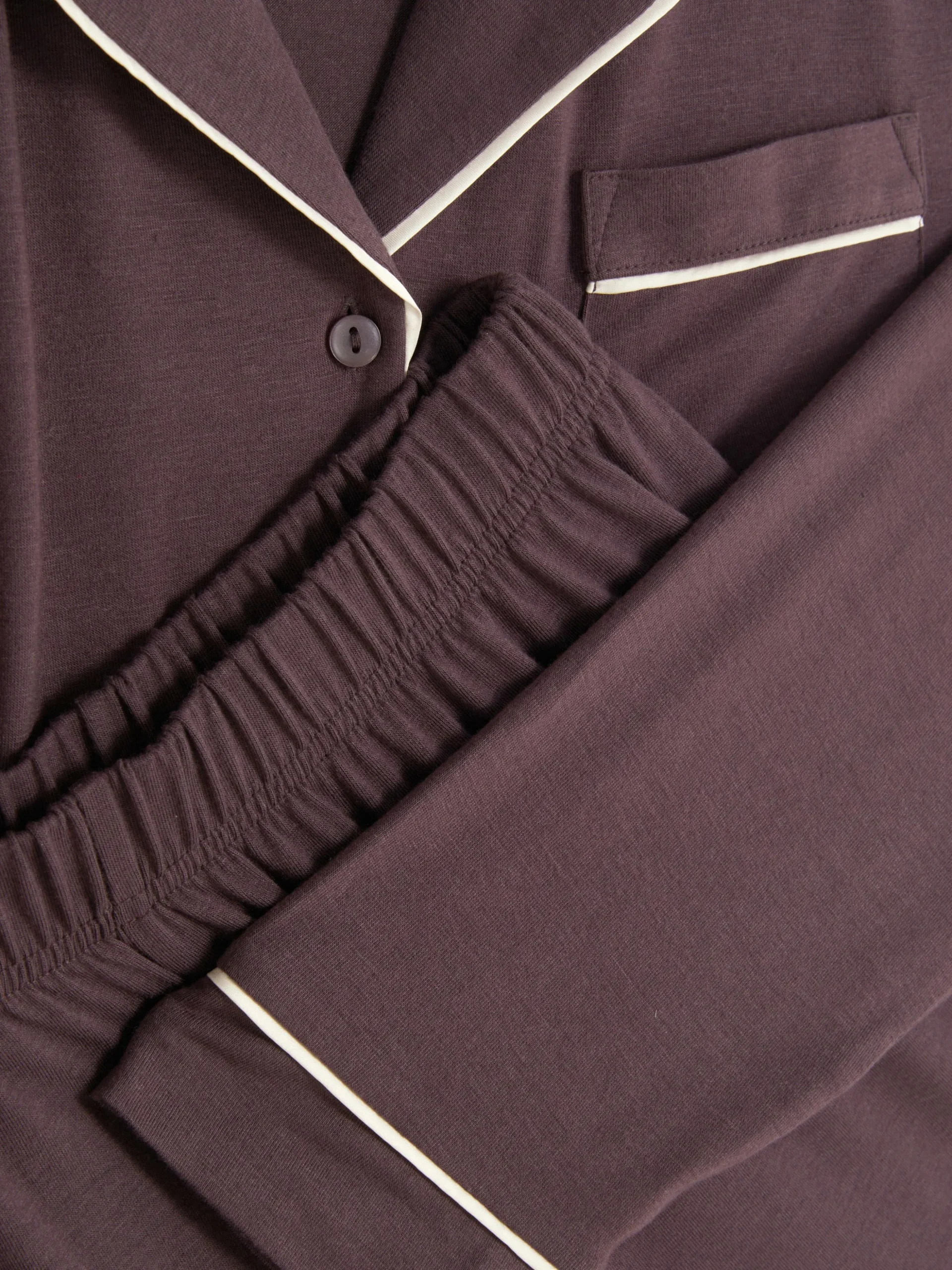 Pijama De Punto Y Manga Larga De Corte Masculino