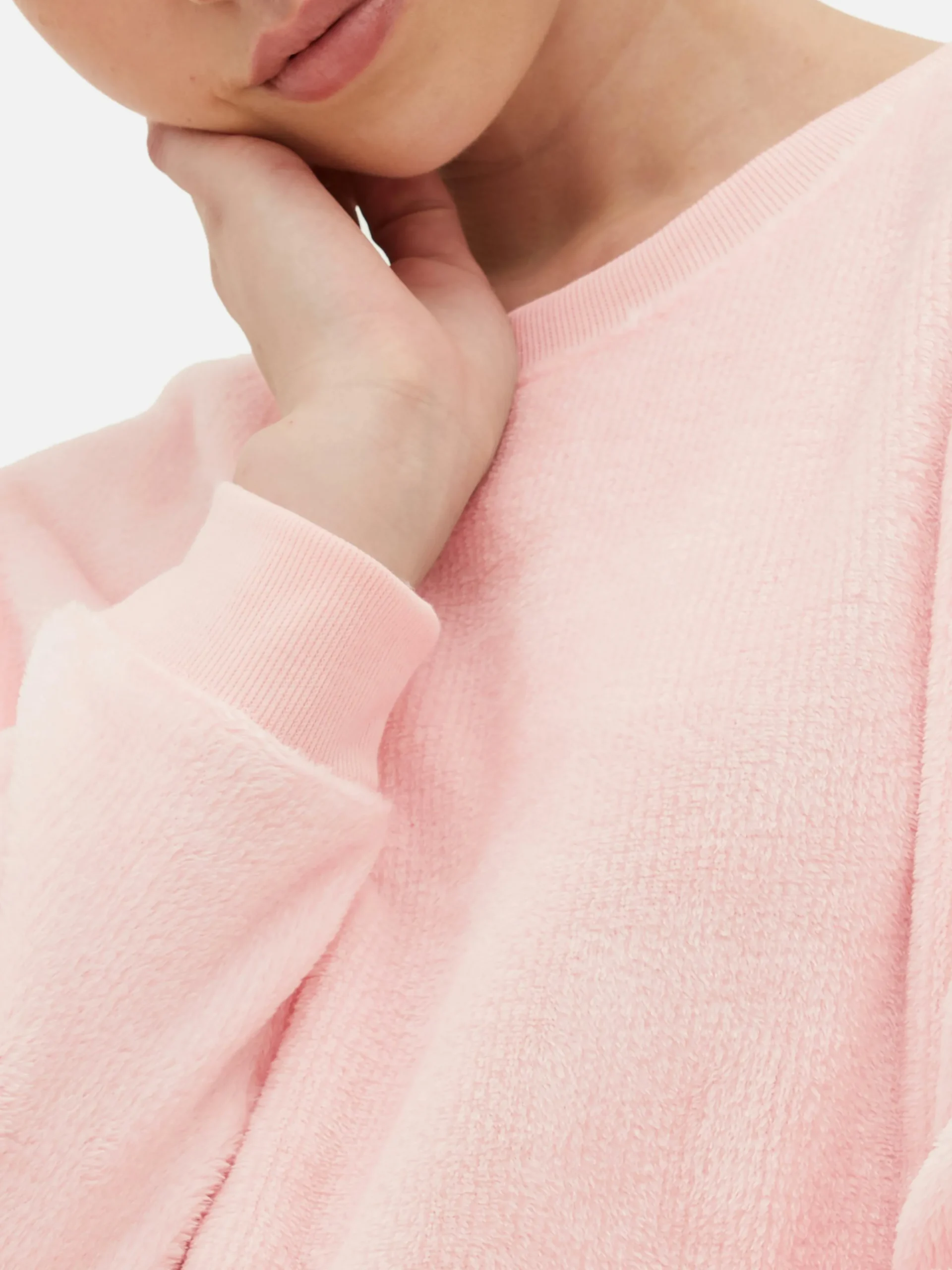 Pijama De Tejido Polar De Manga Larga