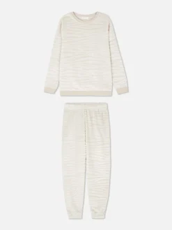 Pijama De Tejido Polar De Manga Larga