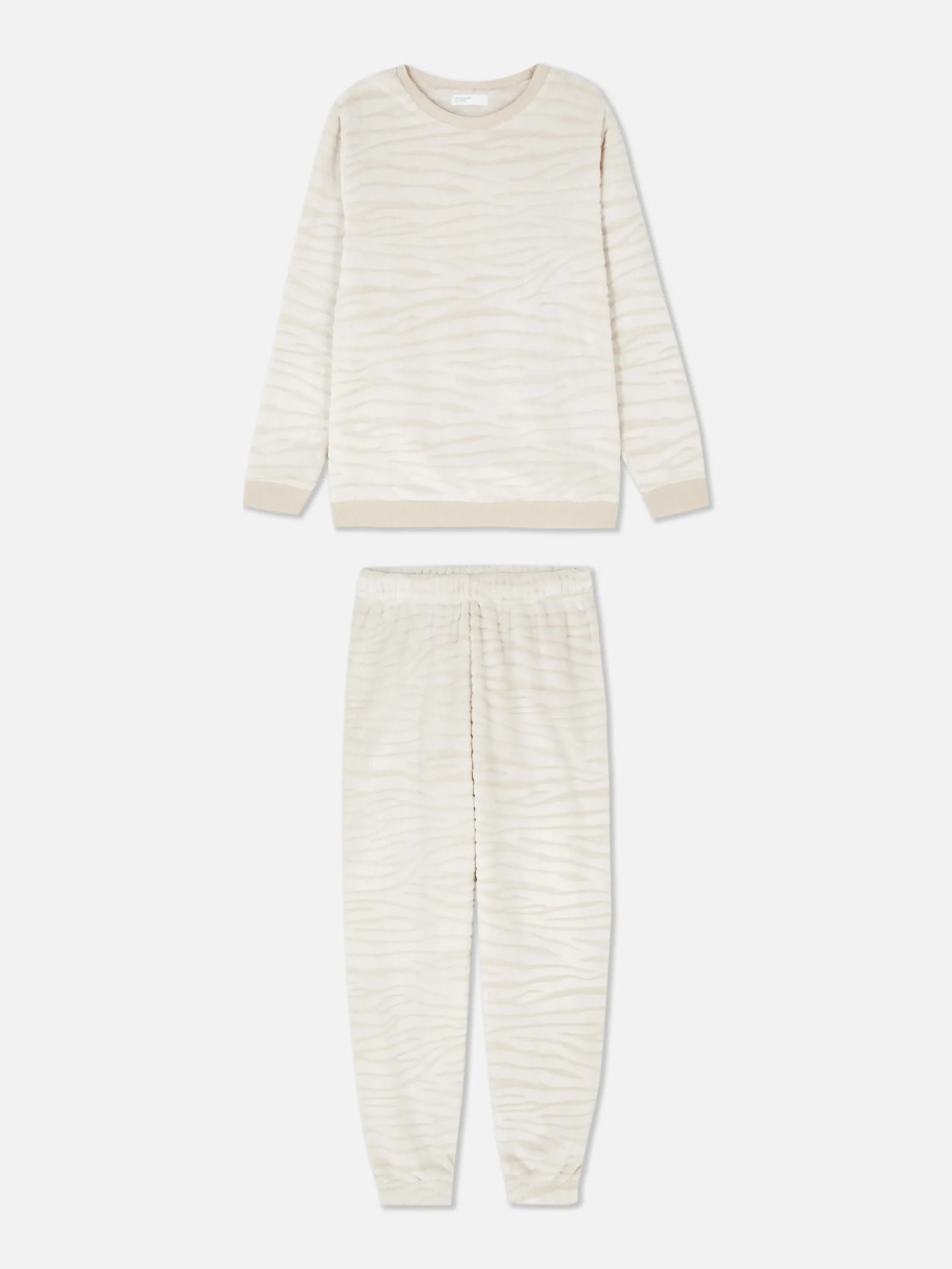 Pijama De Tejido Polar De Manga Larga