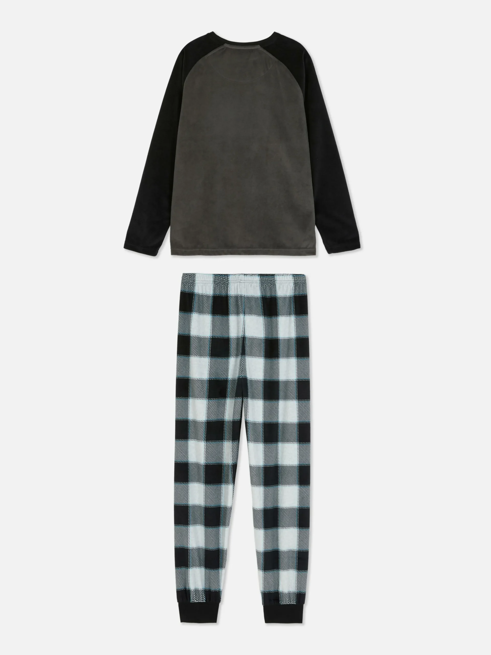 Pijama De Velvetón A Cuadros