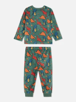 Pijama De Velvetón Con Estampado Gráfico