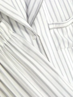 Pijama Largo A Rayas De Corte Boyfriend