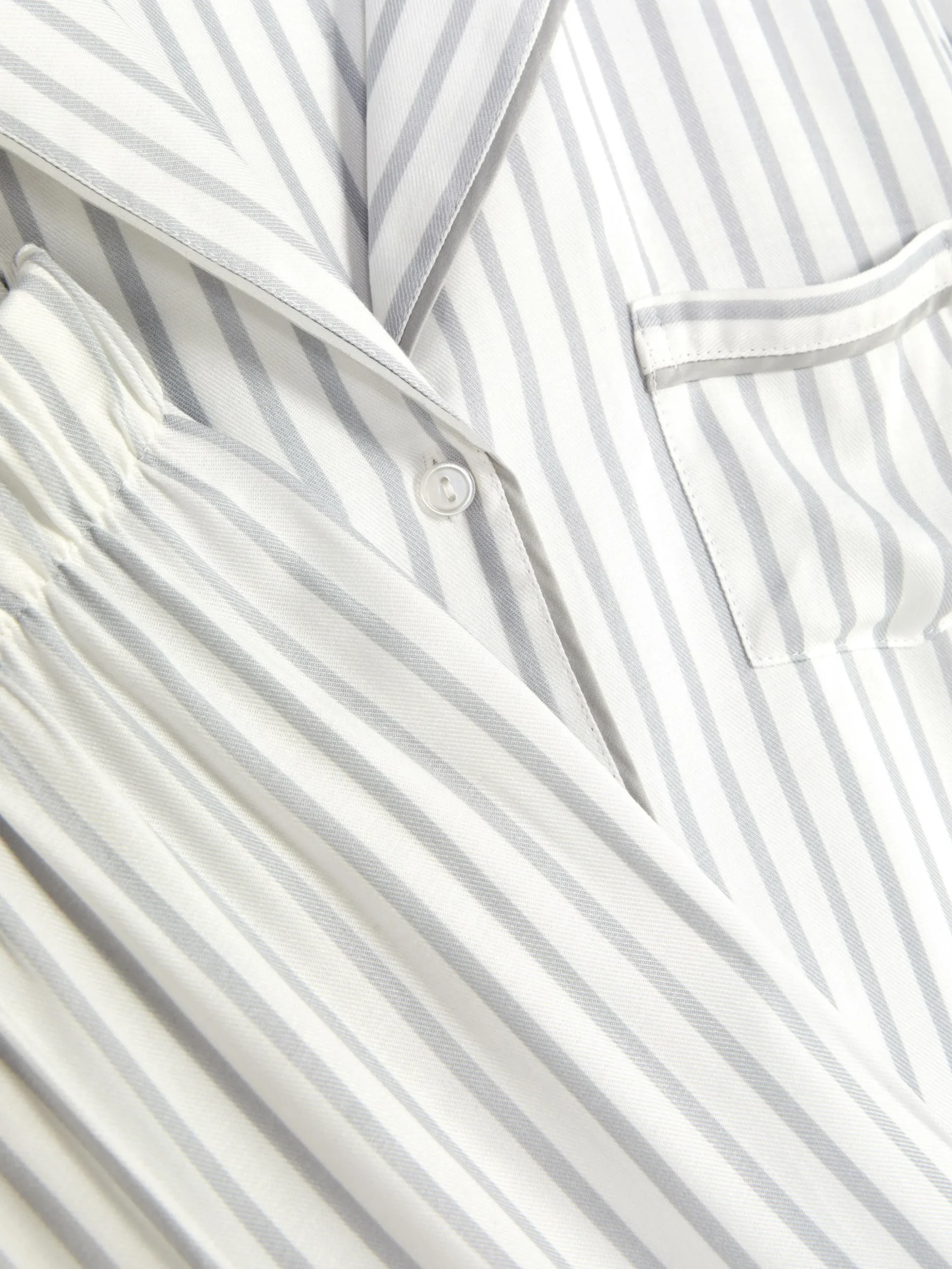 Pijama Largo A Rayas De Corte Boyfriend