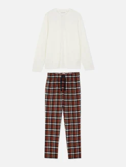 Pijama Largo Con Acabado Cepillado