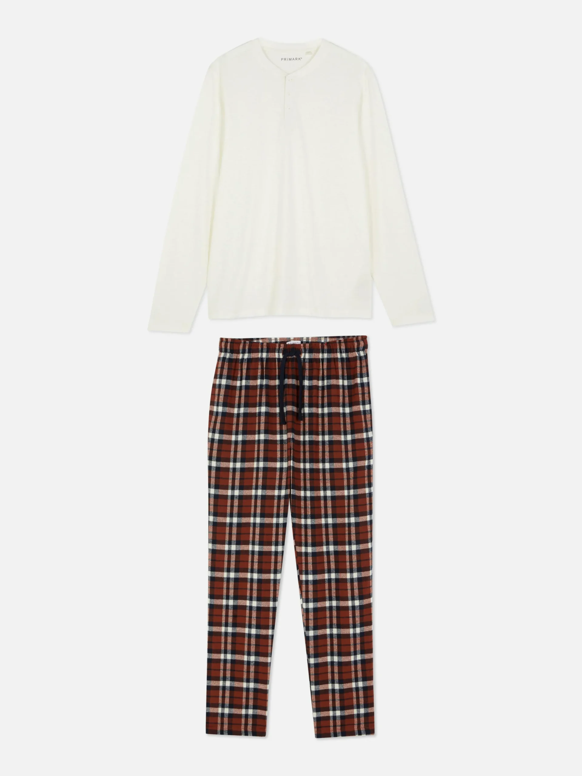 Pijama Largo Con Acabado Cepillado