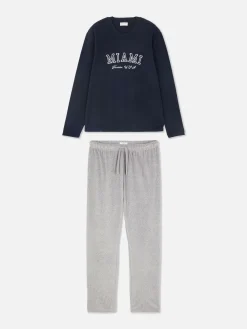 Pijama Largo Con Estampado «Miami»