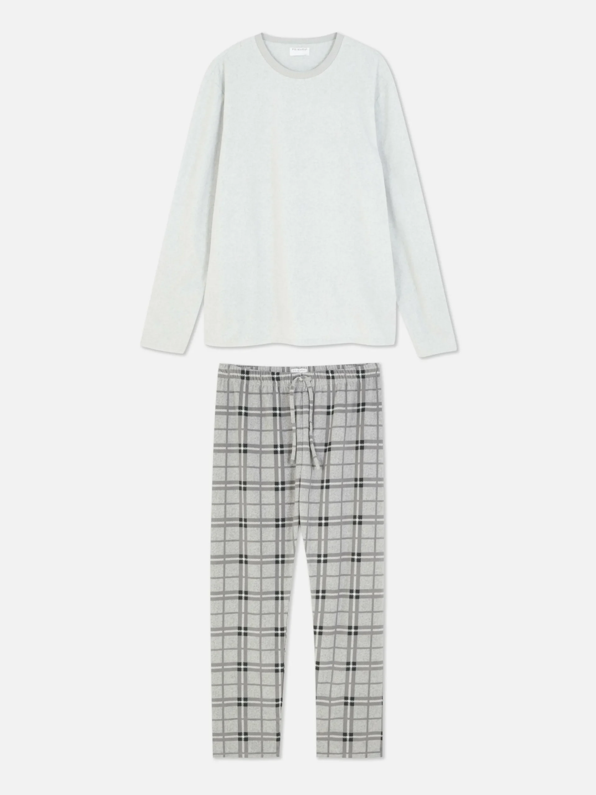 Pijama Largo Suave De Cuadros