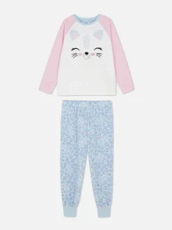 Pijama Polar Con Gato