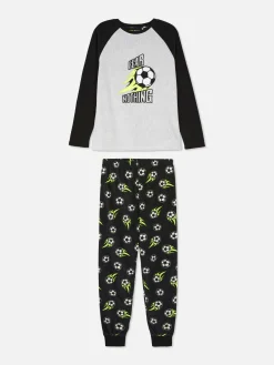 Pijama Polar Con Motivos De Fútbol