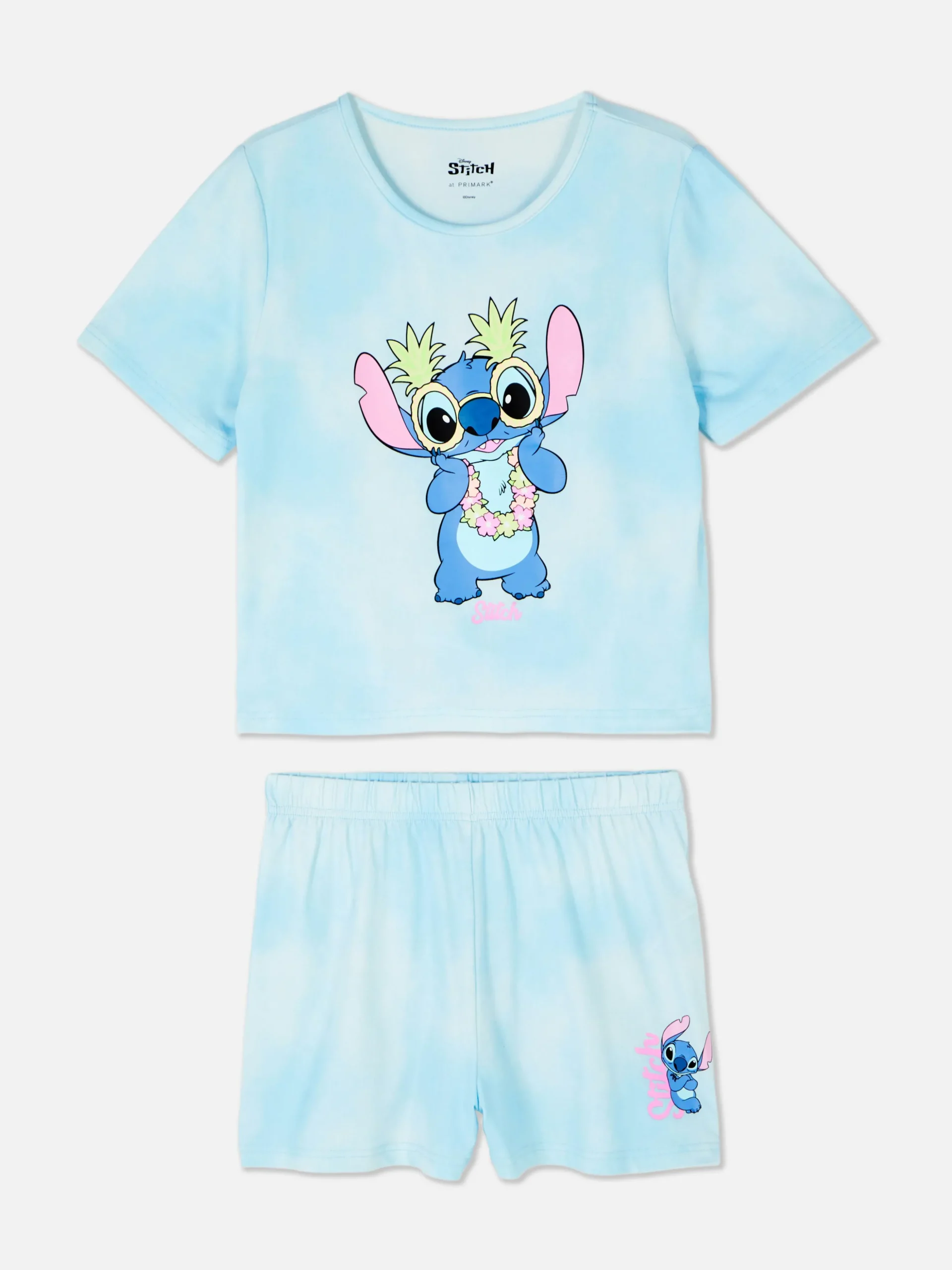 Pijama Tie-dye De Manga Corta De Stitch De Disney