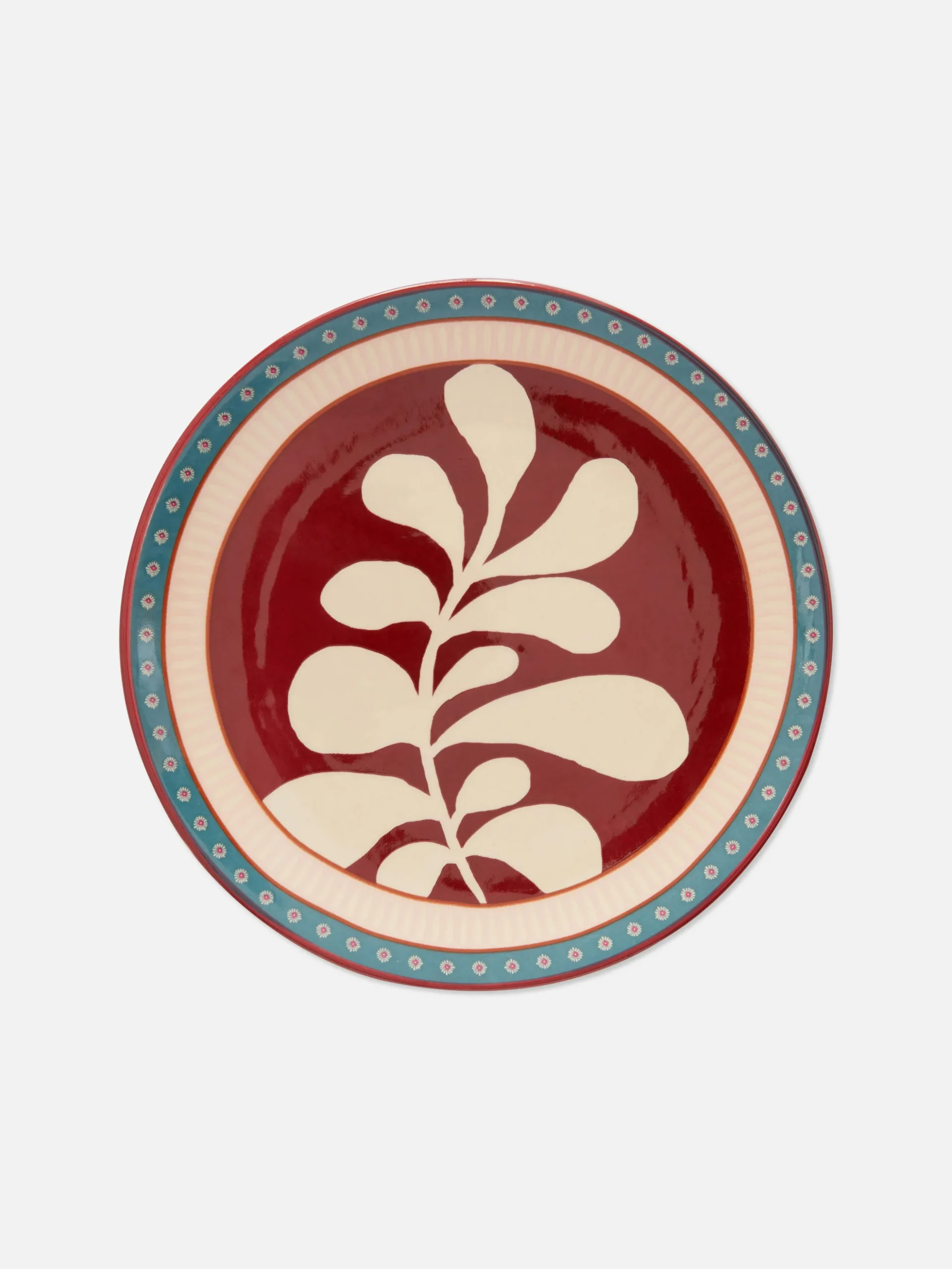 Plato Auxiliar Con Diseño Floral