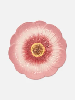 Plato Auxiliar Con Textura Y Forma De Flor