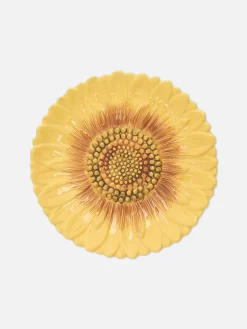 Plato Auxiliar Con Textura Y Forma De Flor