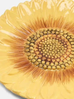 Plato Auxiliar Con Textura Y Forma De Flor