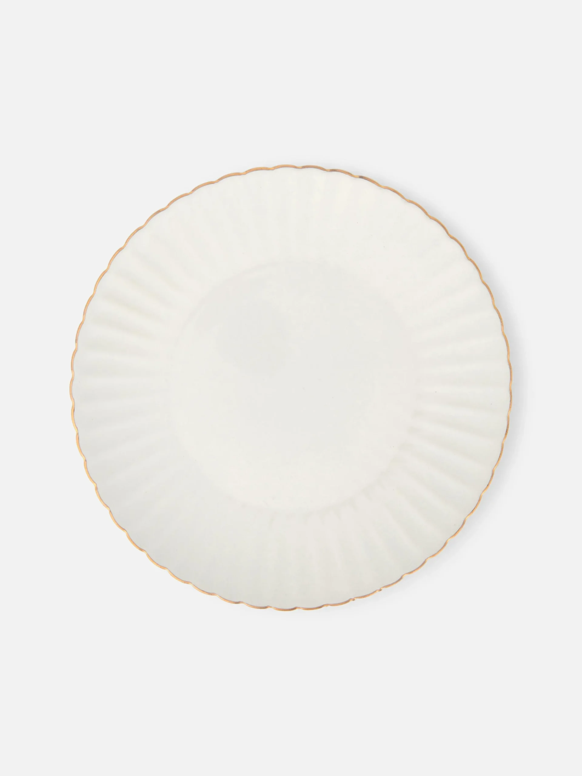 Plato Auxiliar Festoneado Con Detalle Dorado