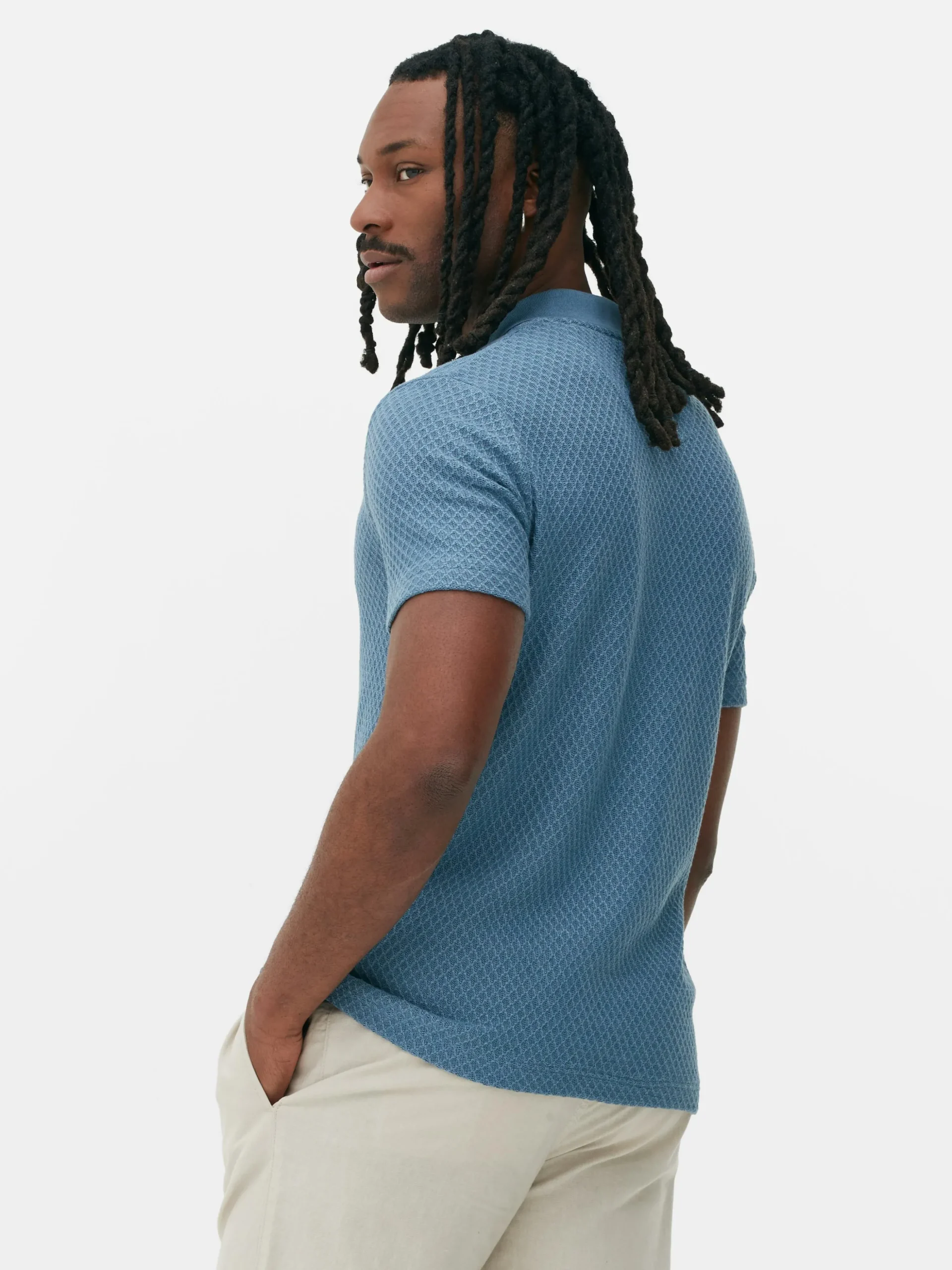 Polo De Punto Con Textura De Kem