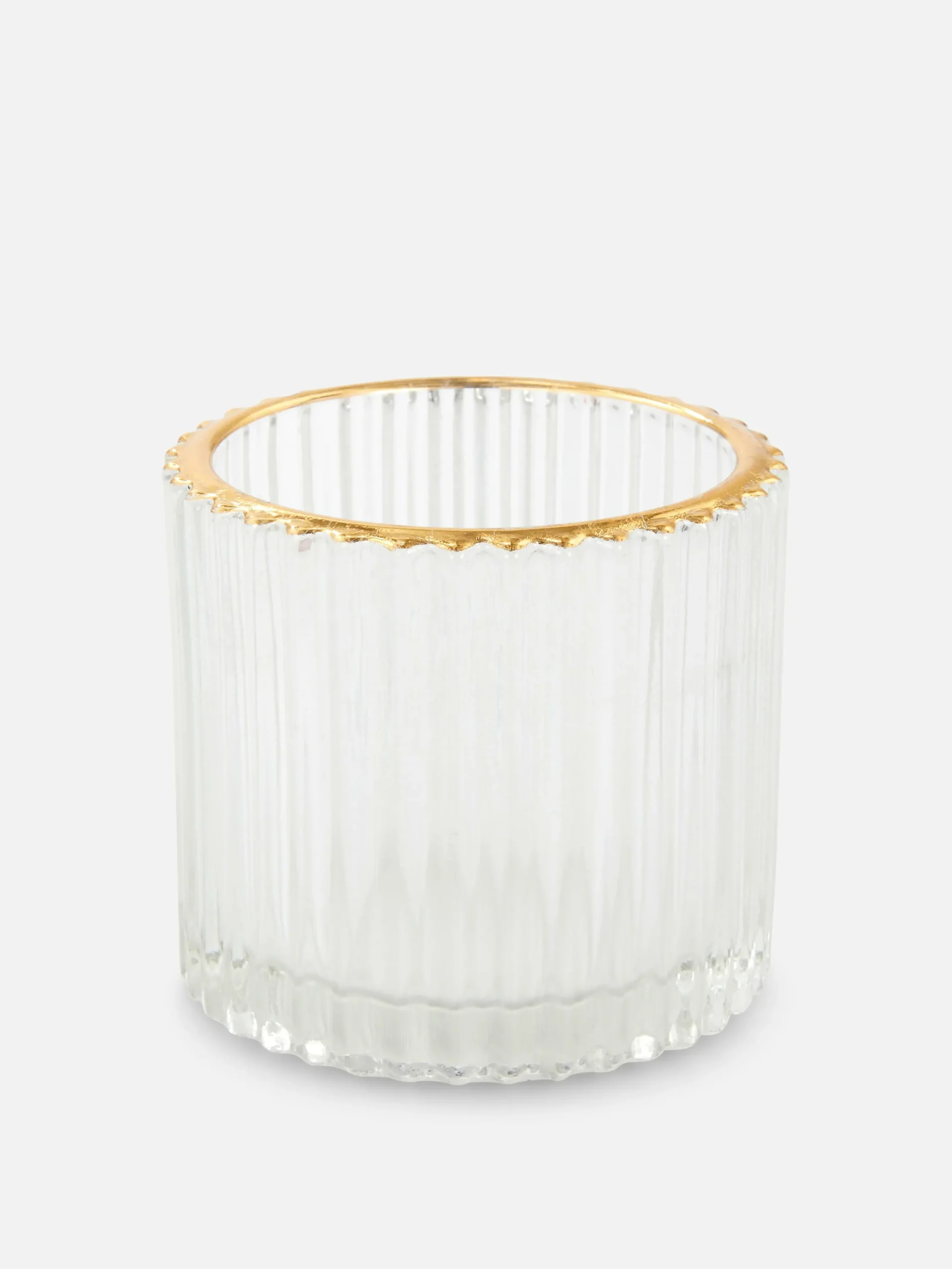 Portavelas Estriado Para Velas De Té