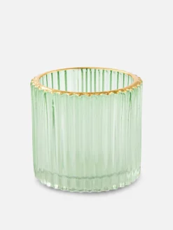 Portavelas Estriado Para Velas De Té