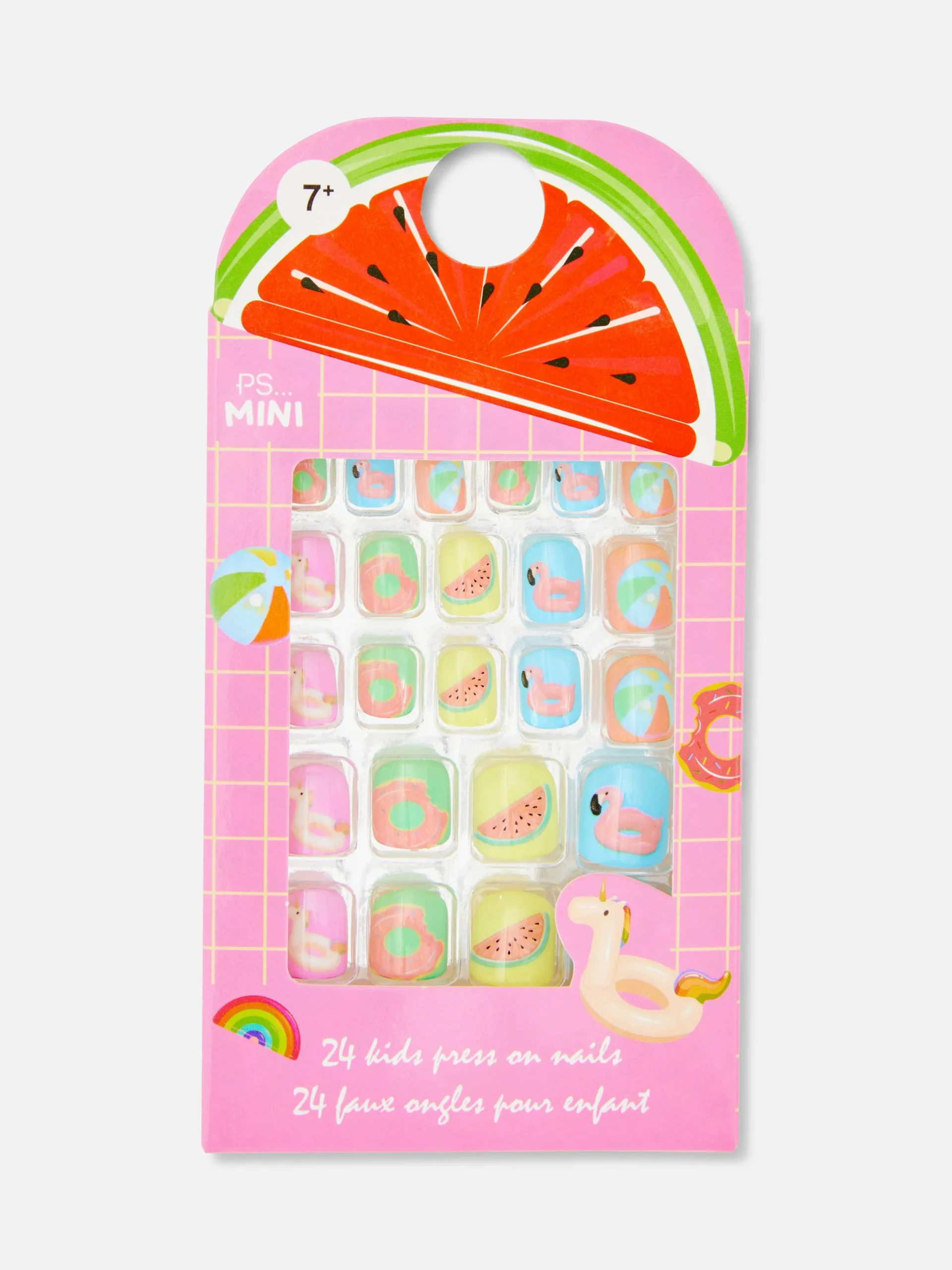 PS... Miniuñas Postizas Con Estampado Gráfico De PS...