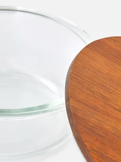 Recipiente De Almacenaje De Vidrio Redondo