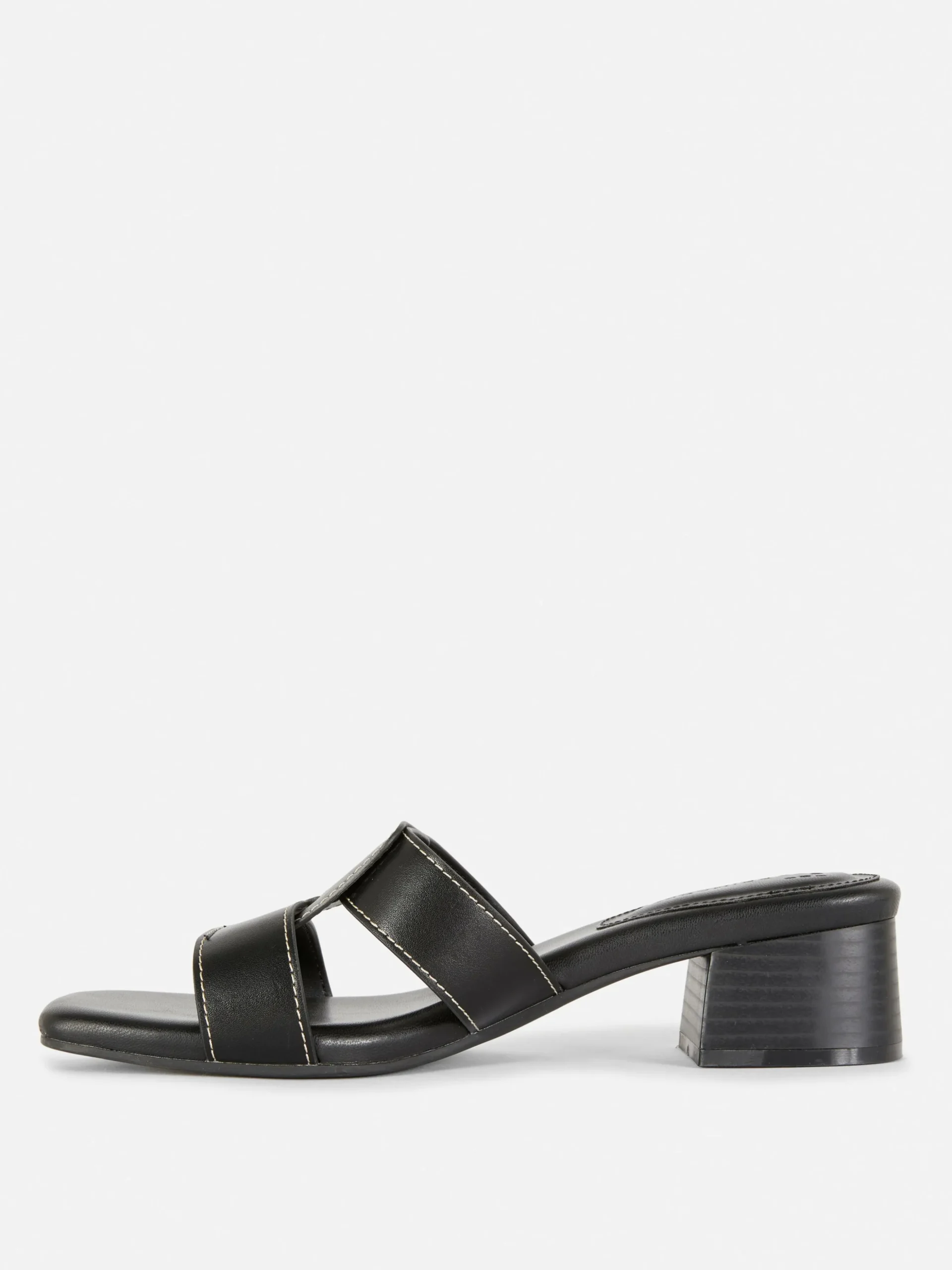 Sandalias De Tacón Con Tiras Unidas