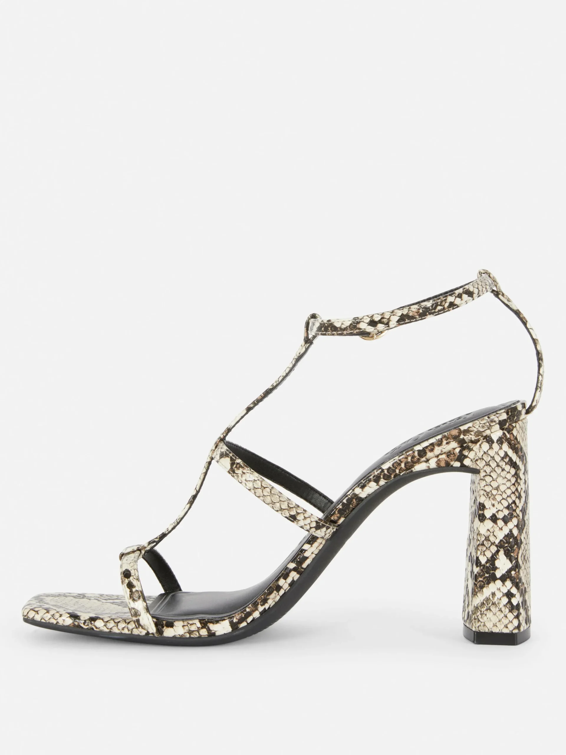 Sandalias En Con Tira En «T» Y Tacón De Rita Ora