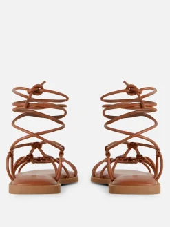 Sandalias Tipo Gladiador Con Tiras