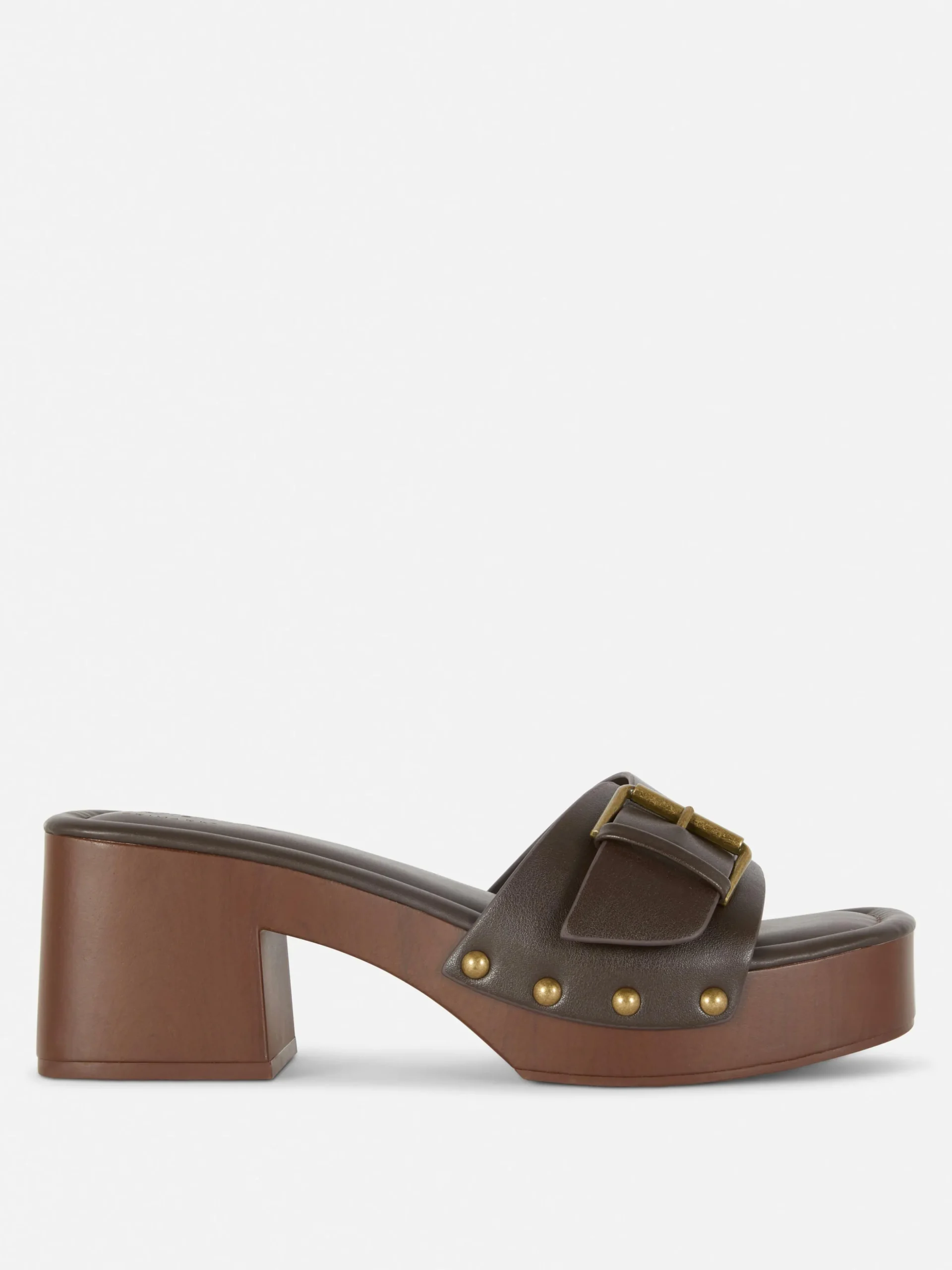 Sandalias Tipo Zueco De Tacón Grueso De Rita Ora