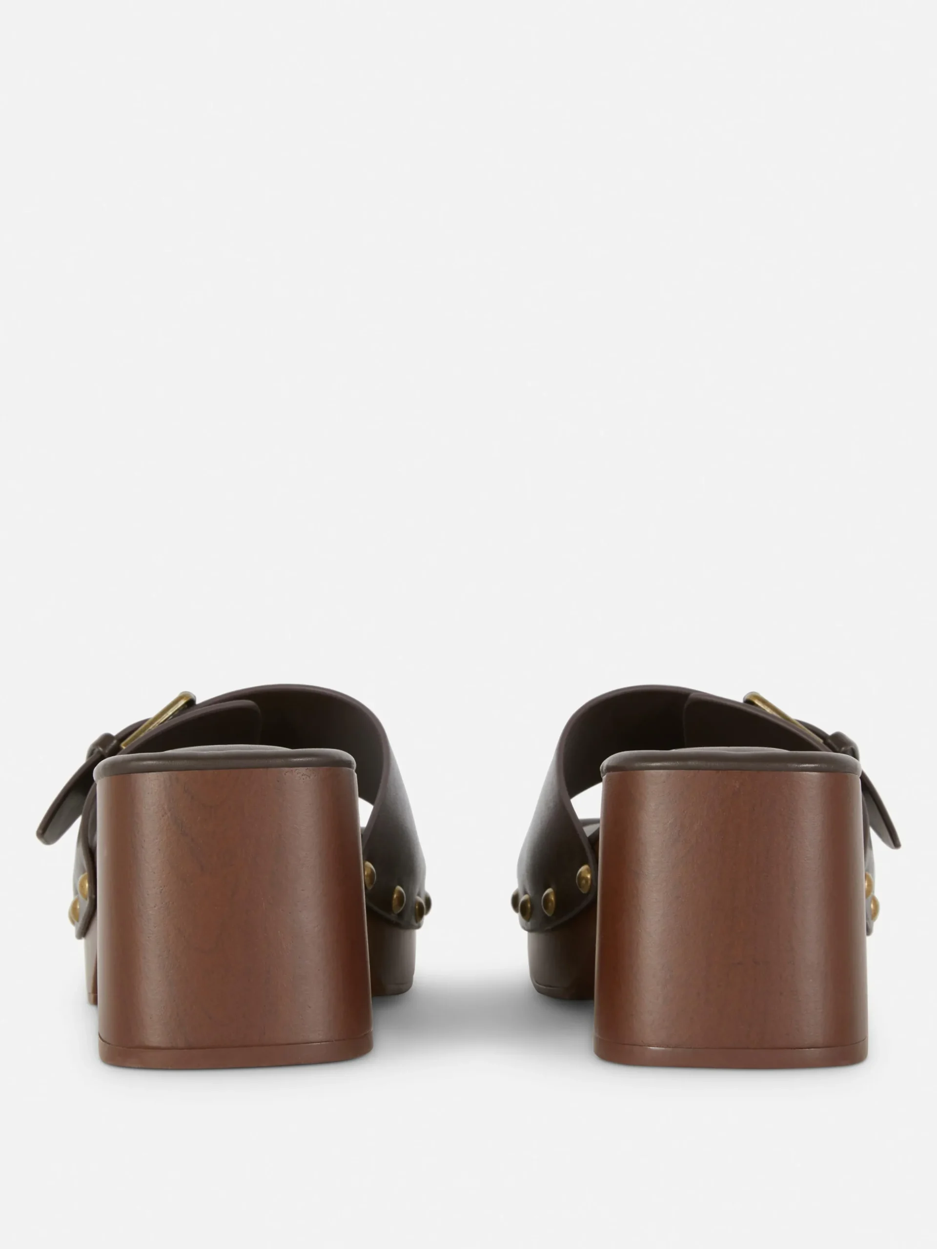 Sandalias Tipo Zueco De Tacón Grueso De Rita Ora