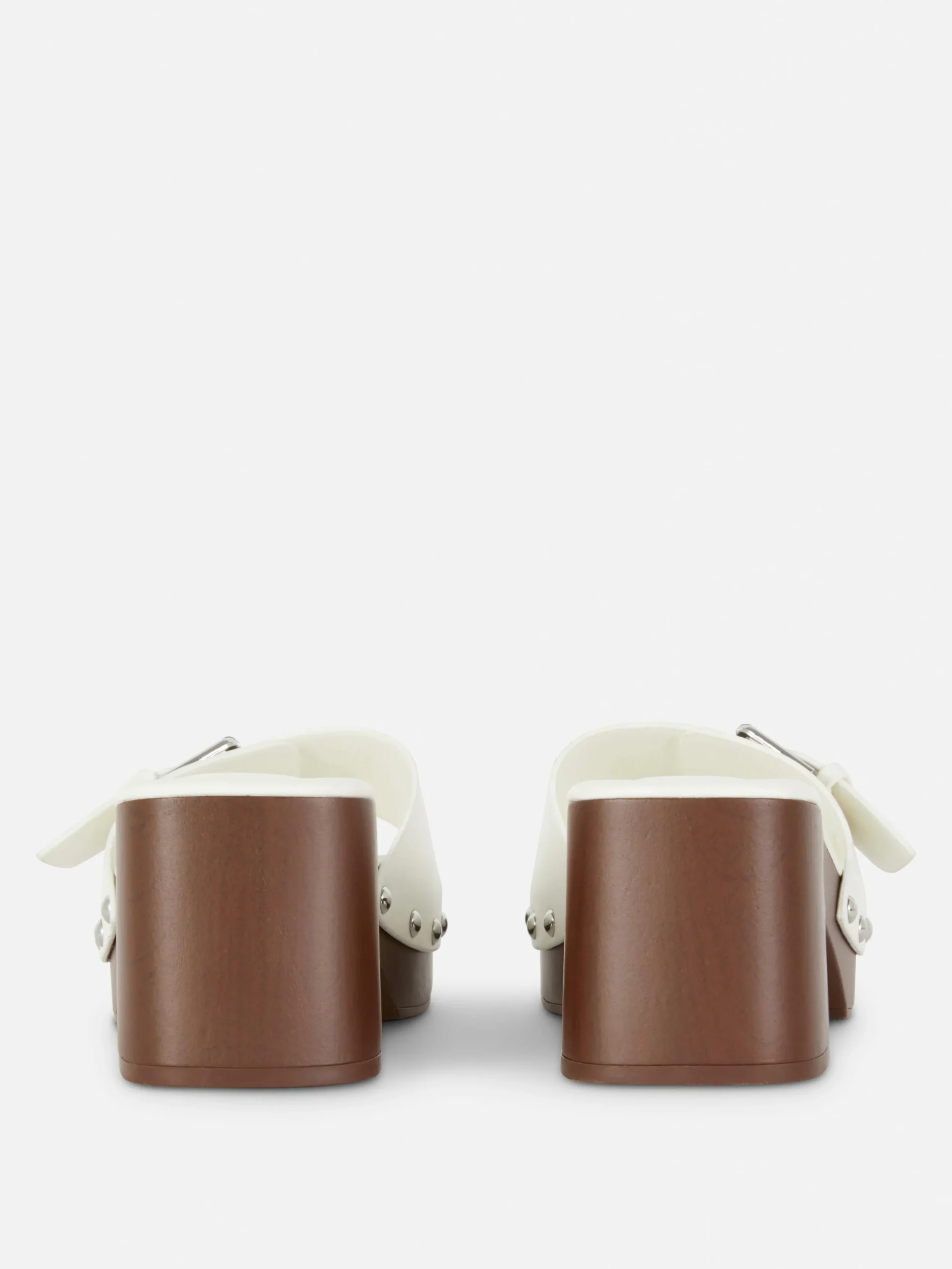 Sandalias Tipo Zueco De Tacón Grueso De Rita Ora