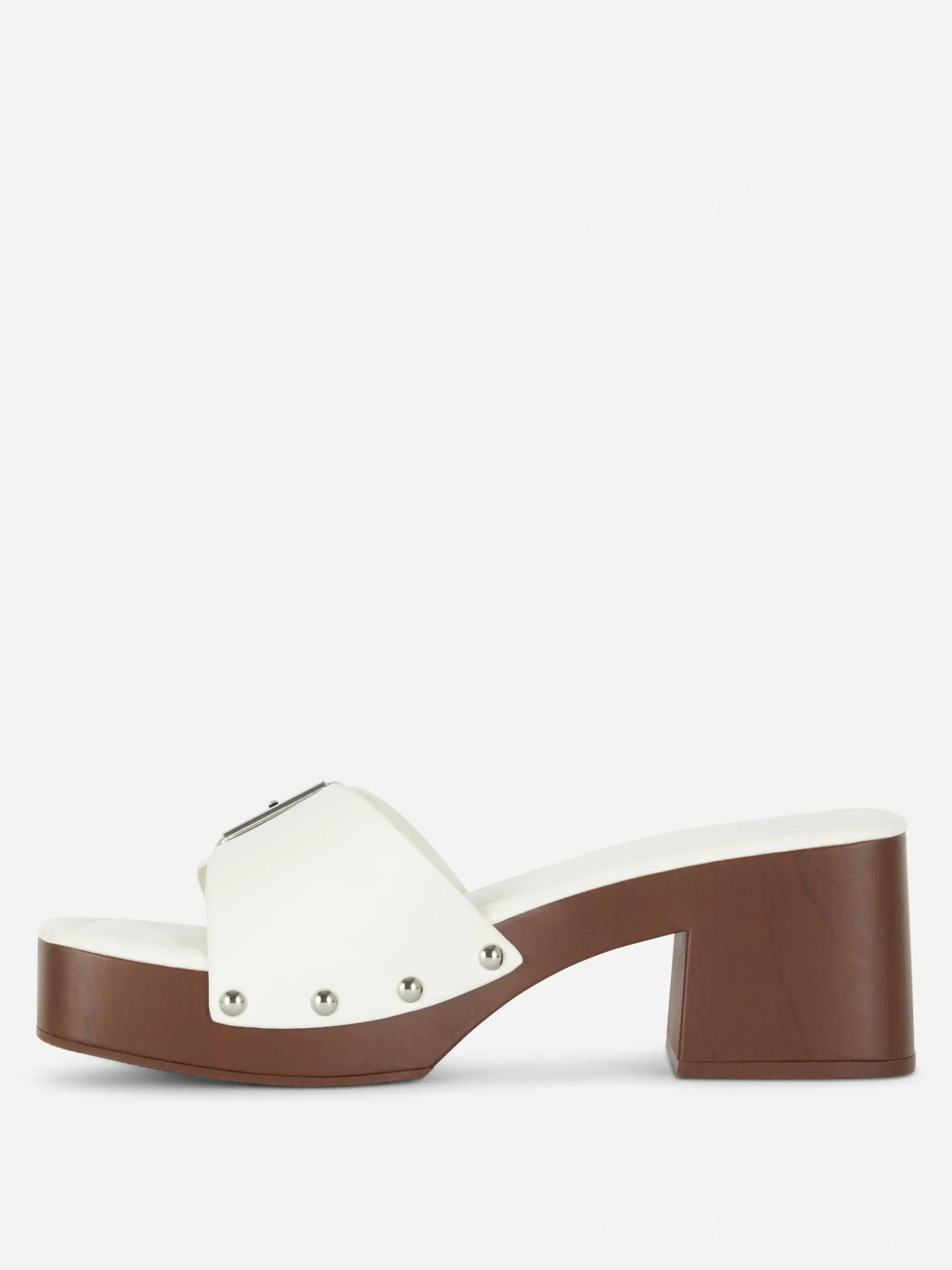 Sandalias Tipo Zueco De Tacón Grueso De Rita Ora